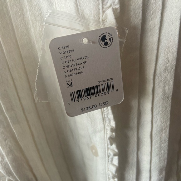 🔖 FREE PEOPLE Cherry Mini Dress Optic White Lightweight OB1683294 $138 - Picture 9 of 15